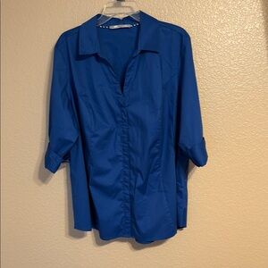 Riders by Lee Royal Blue Button-Down Shirt
